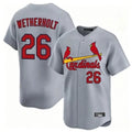 Cooneas St. Louis Cardinals #26 JJ Wetherholt Player Gray Home Limited Stitched Jerseys