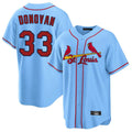 Cooneas St. Louis Cardinals #33 Brendan Donovan Player Light Blue Home Game Stitched Jerseys