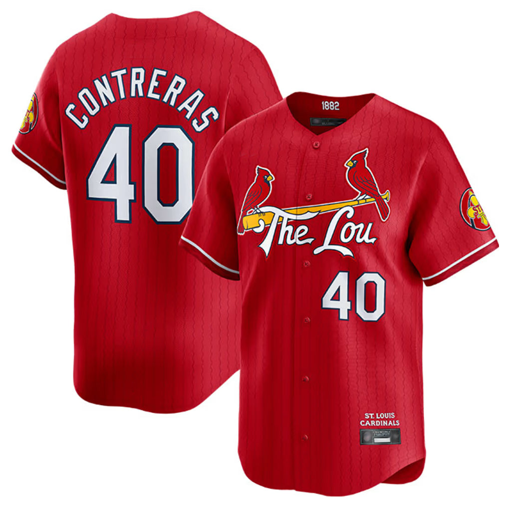 Cooneas St. Louis Cardinals #40 Willson Contreras Player Red City Connect Limited Stitched Jerseys