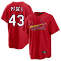 Cooneas St. Louis Cardinals #43 Pedro Pages Player Red Home Game Stitched Jerseys