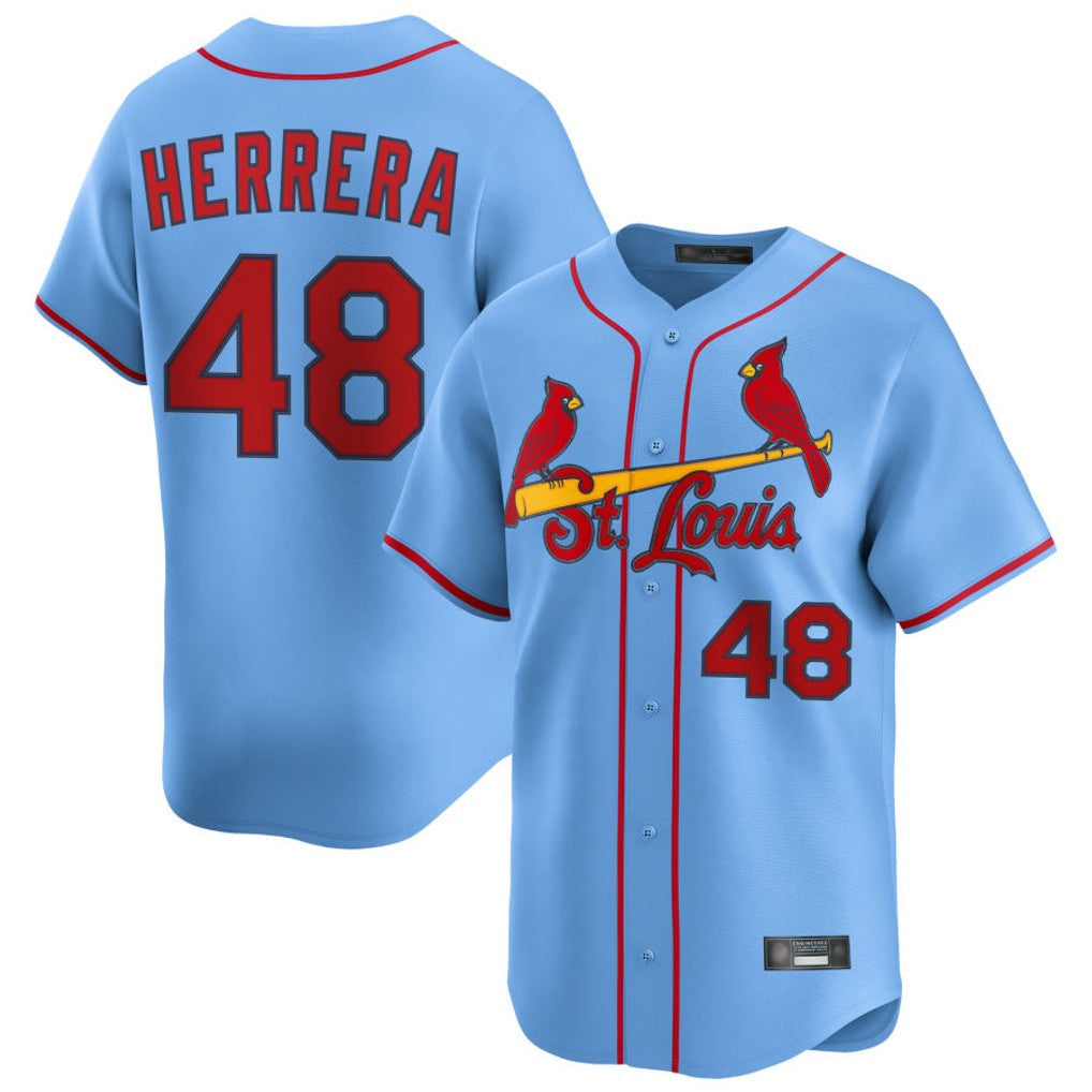 Cooneas St. Louis Cardinals #48 Ivan Herrera Player Light Blue  Home Limited Stitched Jerseys