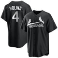 Cooneas St. Louis Cardinals #4 Yadier Molina Player Black City Connect Home Limited Stitched Jerseys