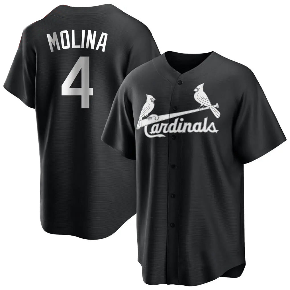 Cooneas St. Louis Cardinals #4 Yadier Molina Player Black City Connect Home Limited Stitched Jerseys