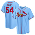 Cooneas St. Louis Cardinals #54 Sonny Gray Player Light Blue Home Game Stitched Jerseys