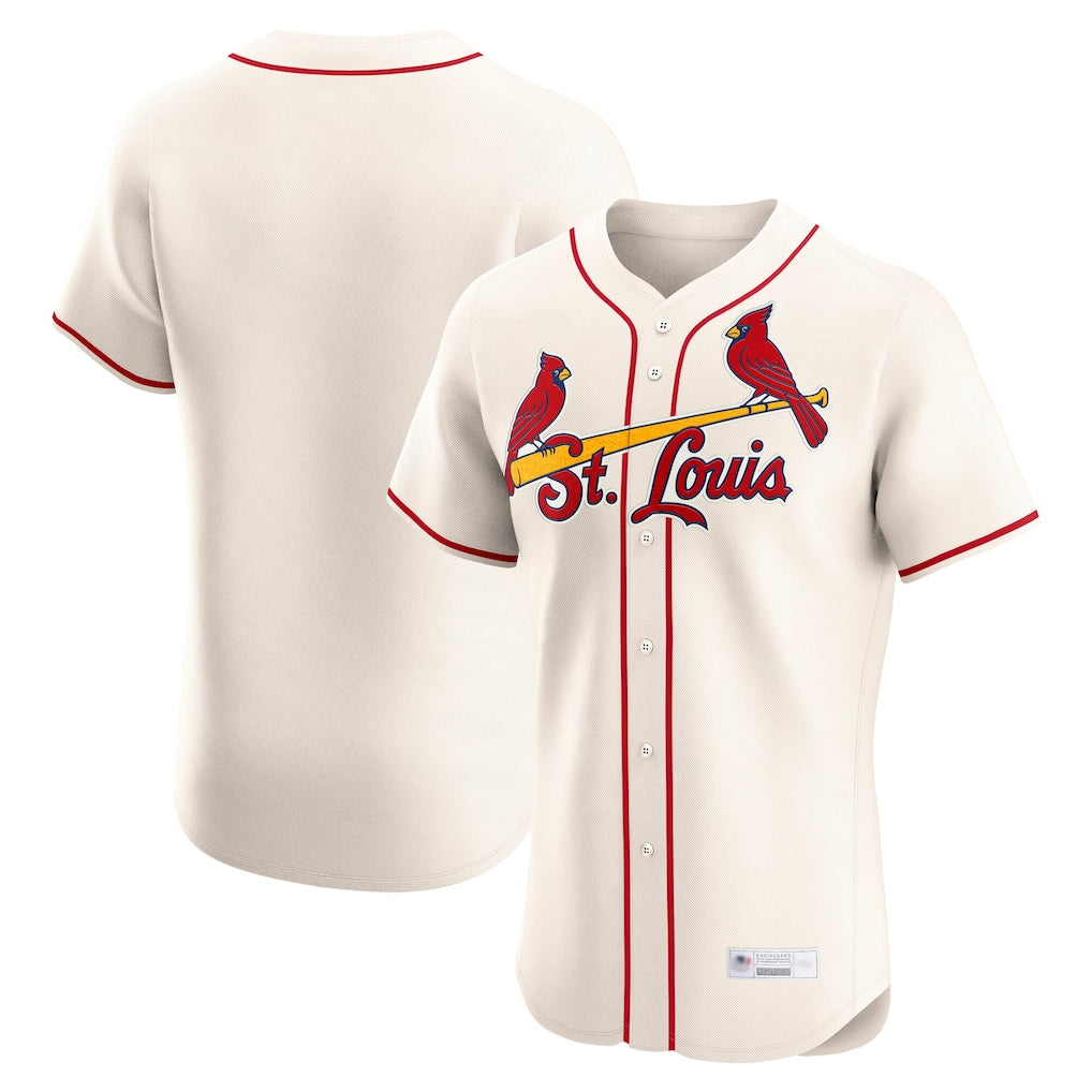 Cooneas St. Louis Cardinals Blank Player Cream Home Limited Elite Stitched Jerseys