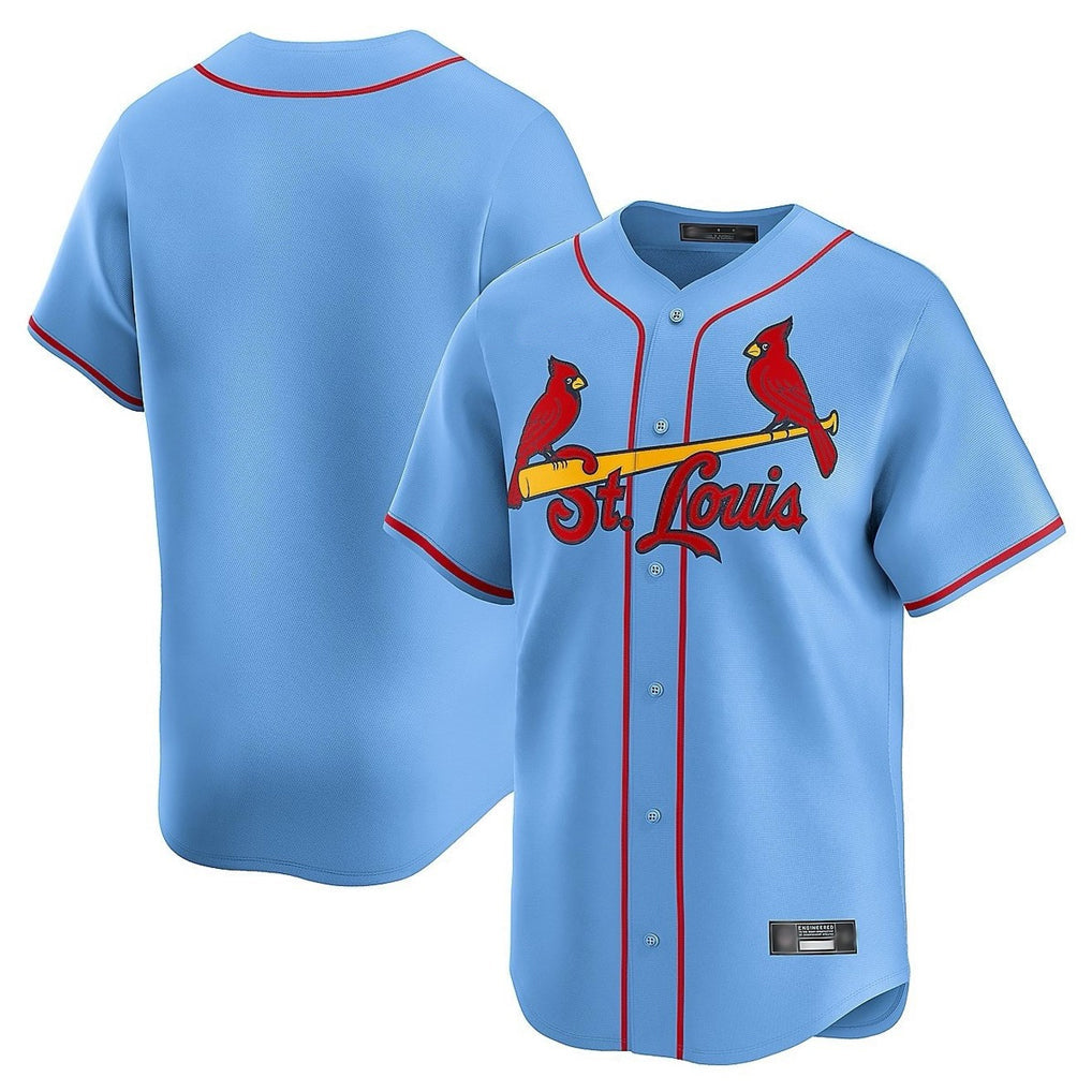 Cooneas St. Louis Cardinals Blank Player Light Blue Home Limited Stitched Jerseys