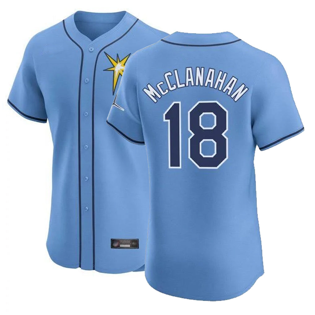 Cooneas TB.Rays #18 Shane McClanahan Player Light Blue Home Limited Stitched Jerseys