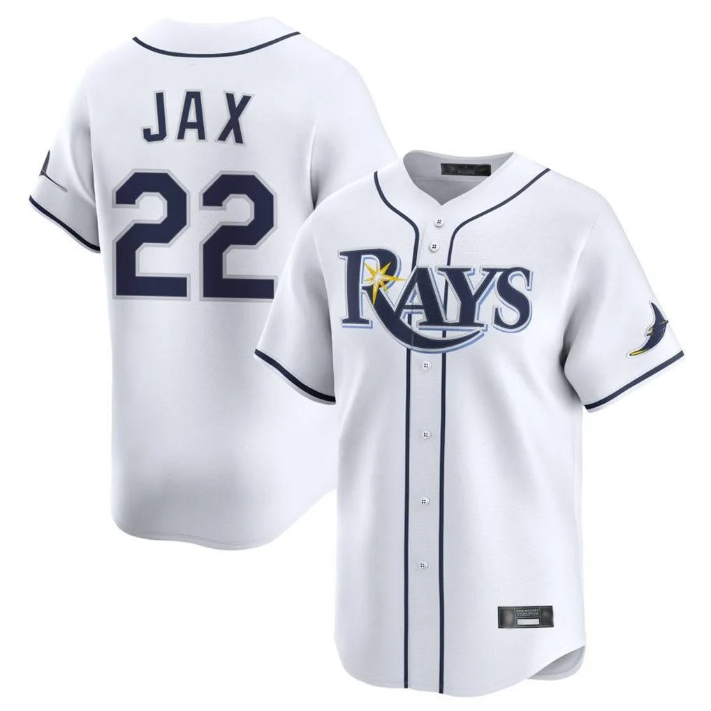 Cooneas TB.Rays #22 Griffin Jax Player White Home Limited Stitched Jerseys