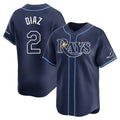 Cooneas TB.Rays #2 Yandy Diaz Player Navy Home Limited Stitched Jerseys
