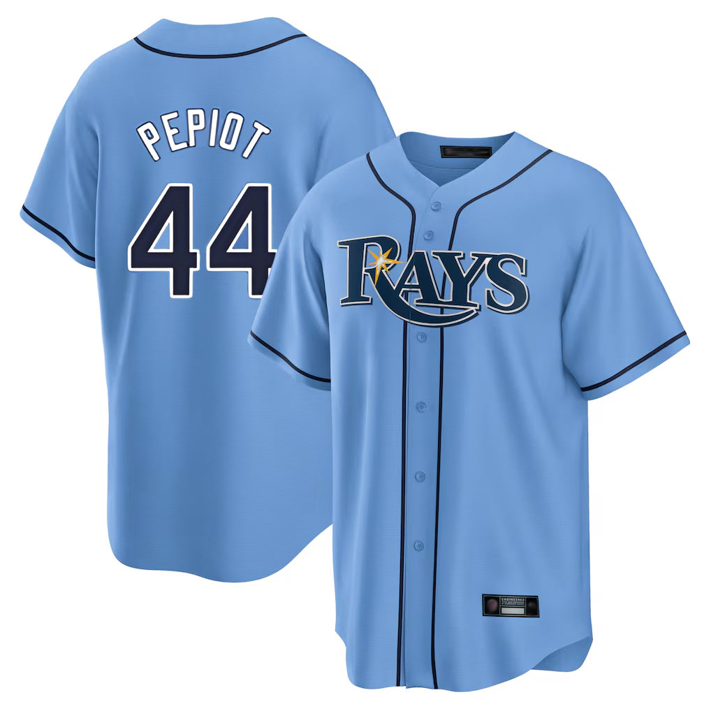 Cooneas TB.Rays #44 Ryan Pepiot Player Light Blue Home Limited Stitched Jerseys