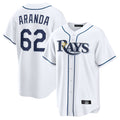 Cooneas TB.Rays #62 Jonathan Aranda Player White Home Game Stitched Jerseys