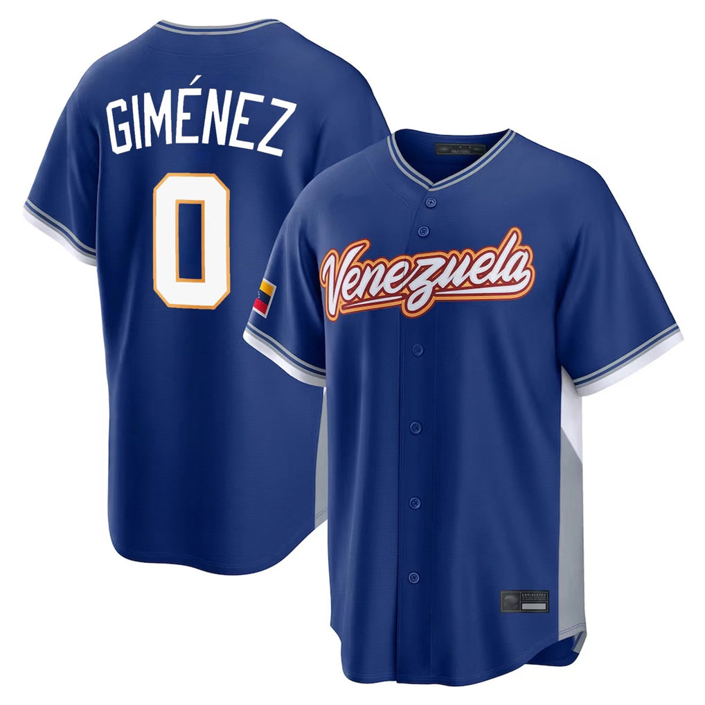 Cooneas T.Blue Jays #0 Andres Gimenez Player Royal 2026 World Series Classic Limited Stitched Jerseys