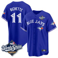 Cooneas T.Blue Jays #11 Bo Bichette Player Blue 2025 World Series Rush Limited Stitched Jerseys