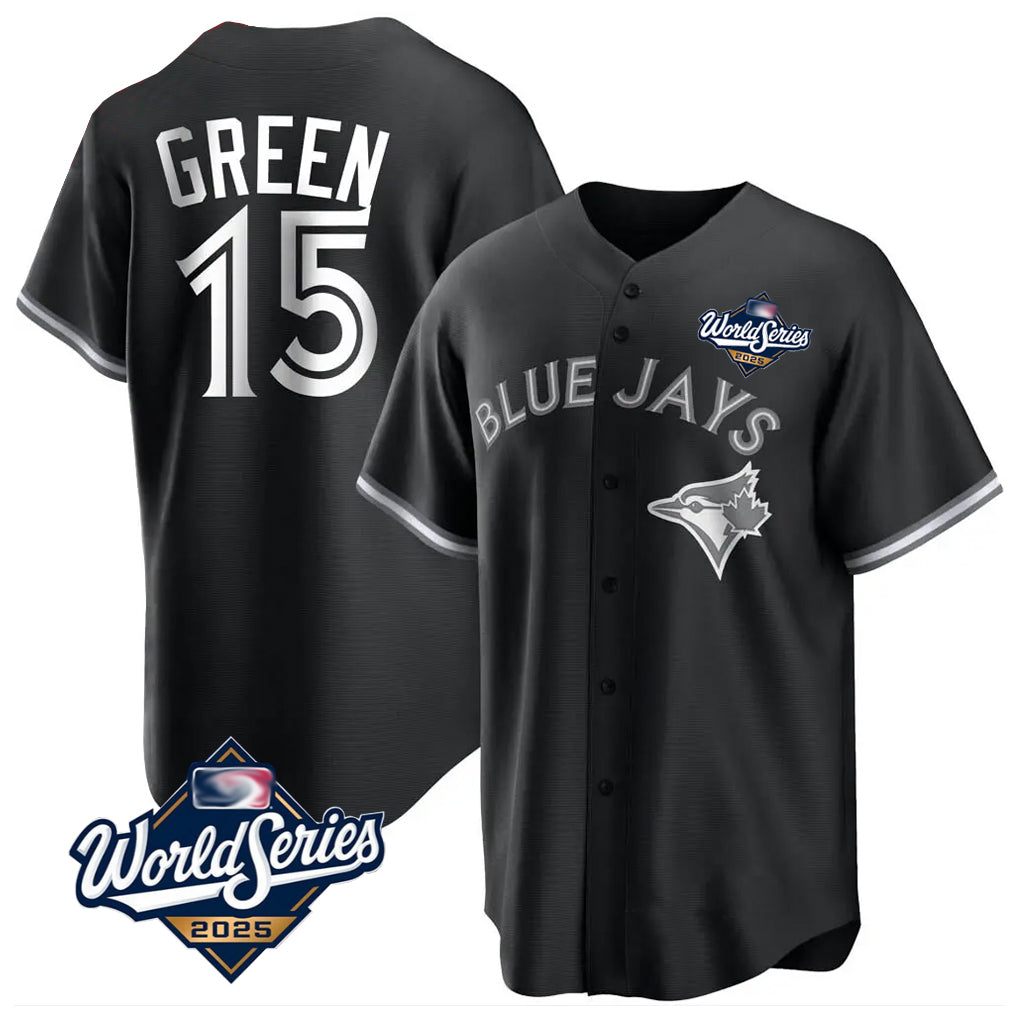 Cooneas T.Blue Jays #15 Chad Green Player Black 2025 World Series City Connect Limited Stitched Jerseys