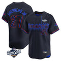 Cooneas T.Blue Jays #27 Vladimir Guerrero Jr Player Black 2025 World Series City Connect Limited Stitched Jersey