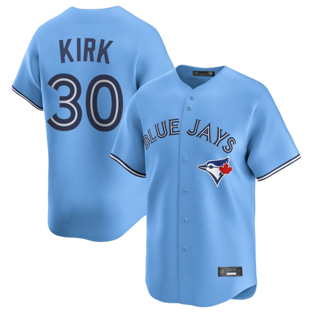 Cooneas T.Blue Jays #30 Alejandro Kirk Player Blue Home Limited Stitched Jerseys
