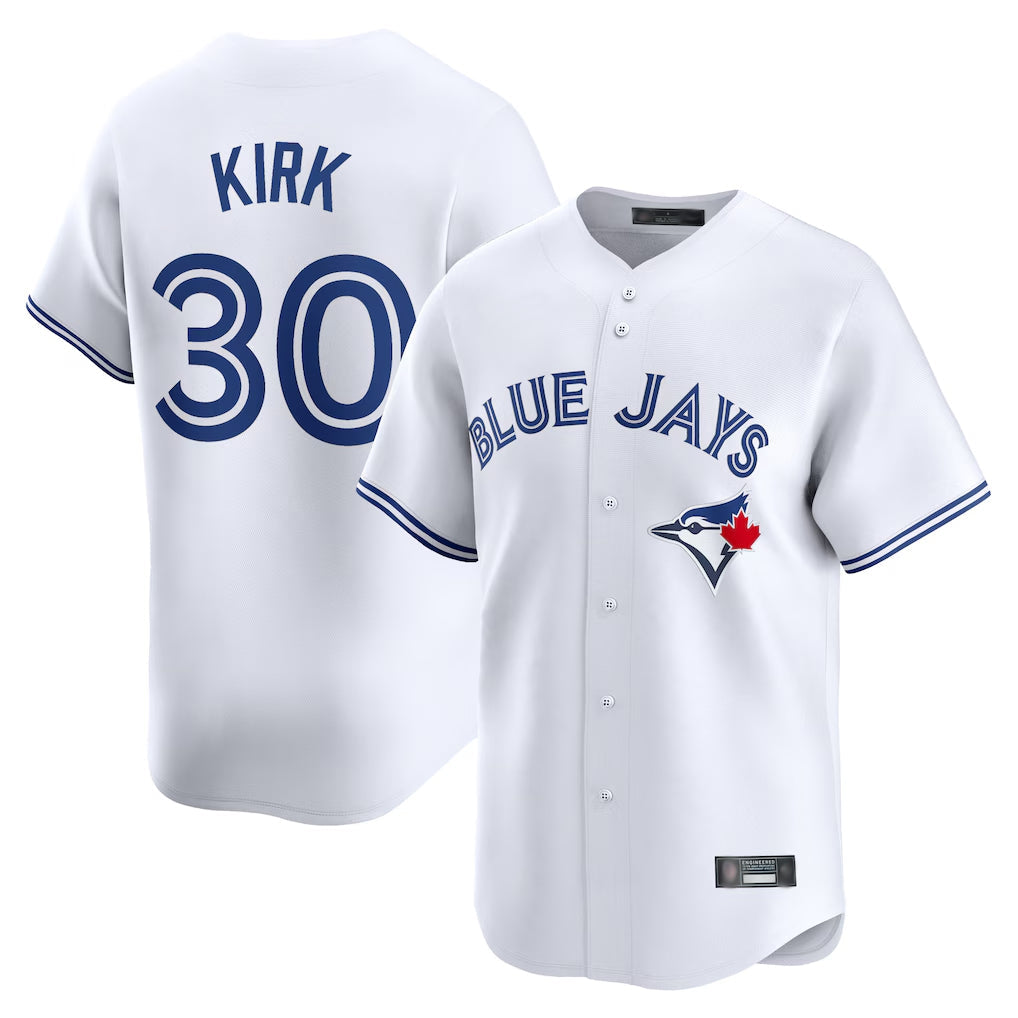 Cooneas T.Blue Jays #30 Alejandro Kirk Player White Home Limited Stitched Jerseys