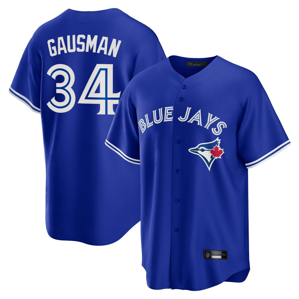 Cooneas T.Blue Jays #34 Kevin Gausman Player Royal Alternate Replica Player Stitched Jerseys