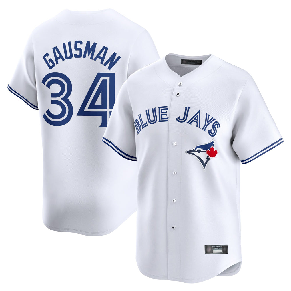 Cooneas T.Blue Jays #34 Kevin Gausman Player White Home Limited Stitched Jerseys