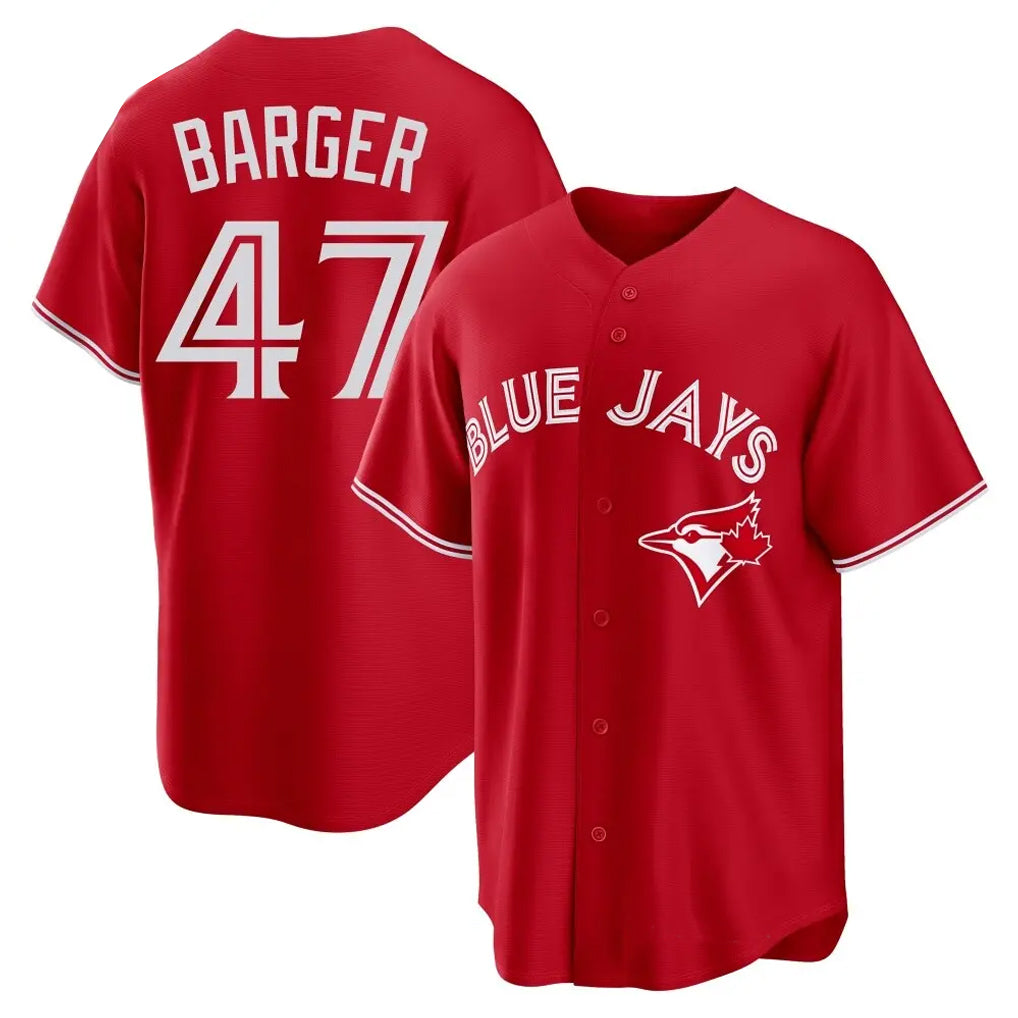 Cooneas T.Blue Jays #47 Addison Barger Player Red Home Limited Game Stitched Jerseys