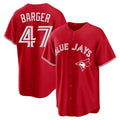 Cooneas T.Blue Jays #47 Addison Barger Player Red Home Limited Game Stitched Jerseys