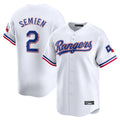 Cooneas T.Rangers #2 Marcus Semien Player White Home Limited Stitched Jerseys