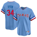 Cooneas T.Rangers #34 Nolan Ryan Player Light Blue Cooperstown Collection Limited Stitched Jerseys