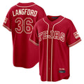 Cooneas T.Rangers #36 Wyatt Langford Player Red 2026 City Connect Limited Stitched Jerseys