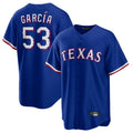 Cooneas T.Rangers #53 Adolis Garcia Player Royal Home Limited Game Stitched Jerseys
