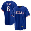 Cooneas T.Rangers #6 Josh Jung Player Royal Limited Home Stitched Jerseys