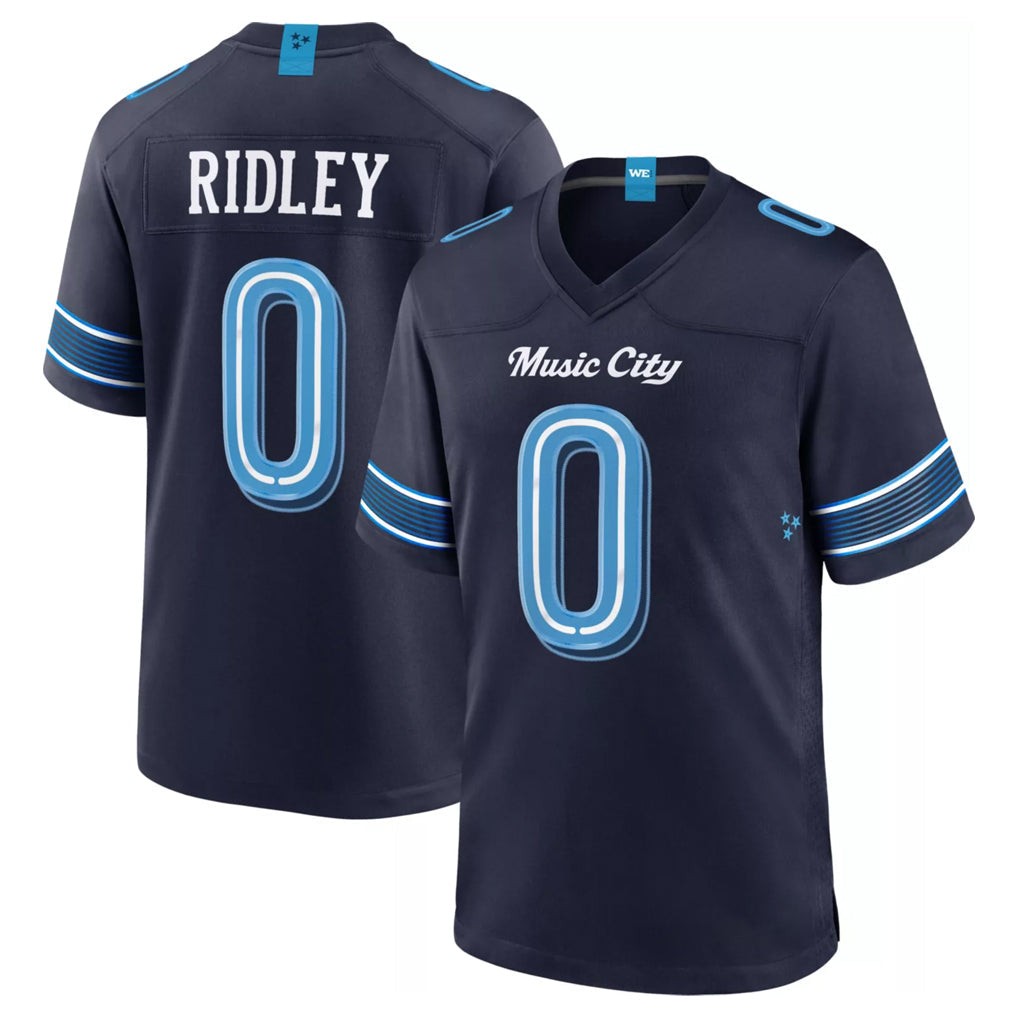 Cooneas T.Titans #0 Calvin Ridley Player Navy 2026 Rivalries Collection Home Game Stitched Jerseys