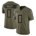 Cooneas T.Titans #0 Calvin Ridley Player Olive Limited 2025 Salute to Service Home Game Stitched Jerseys