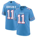 Cooneas T.Titans #11 Jermaine Johnson II Player Light Blue 2026 Game Home Stitched Jerseys