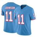 Cooneas T.Titans #11 Jermaine Johnson II Player Light Blue Limited Vapor F.U.S.E. Home Game Stitched Jerseys