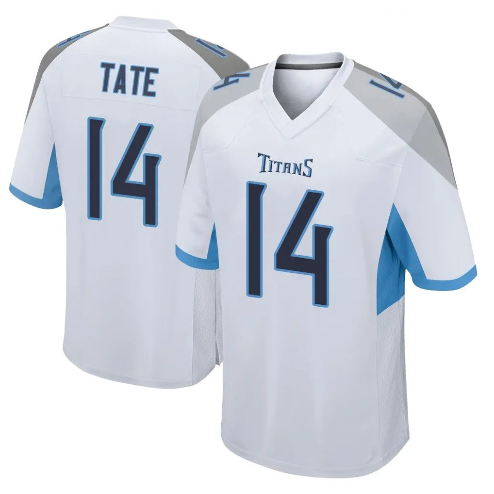Cooneas T.Titans #14 Carnell Tate Player White Home Game Stitched Jerseys