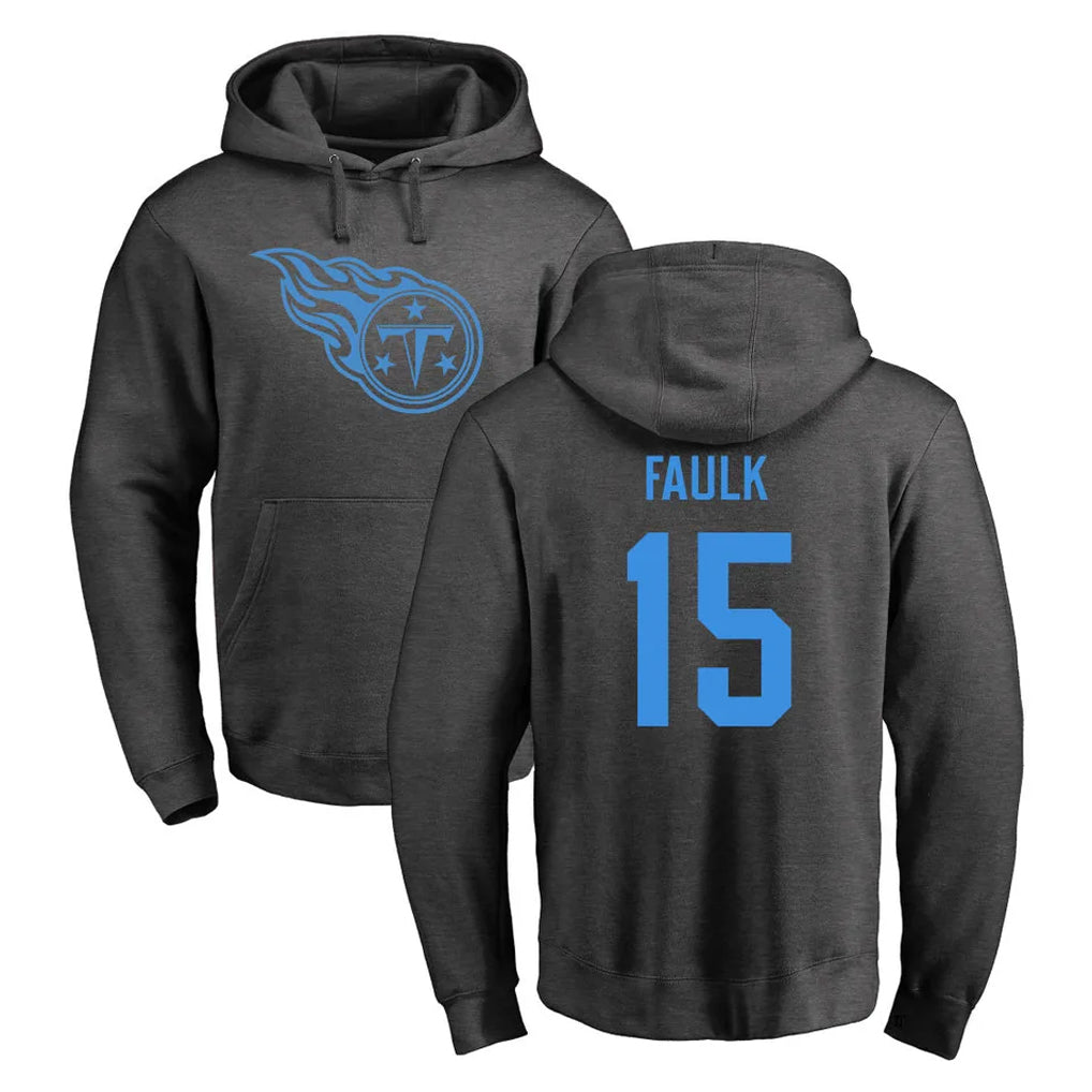 Cooneas T.Titans #15 Keldric Faulk Player Ash One Color Pullover Hoodies Home Game Stitched Jerseys