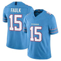 Cooneas T.Titans #15 Keldric Faulk Player Light Blue Team Vapor F.U.S.E. Limited Home Game Stitched Jerseys