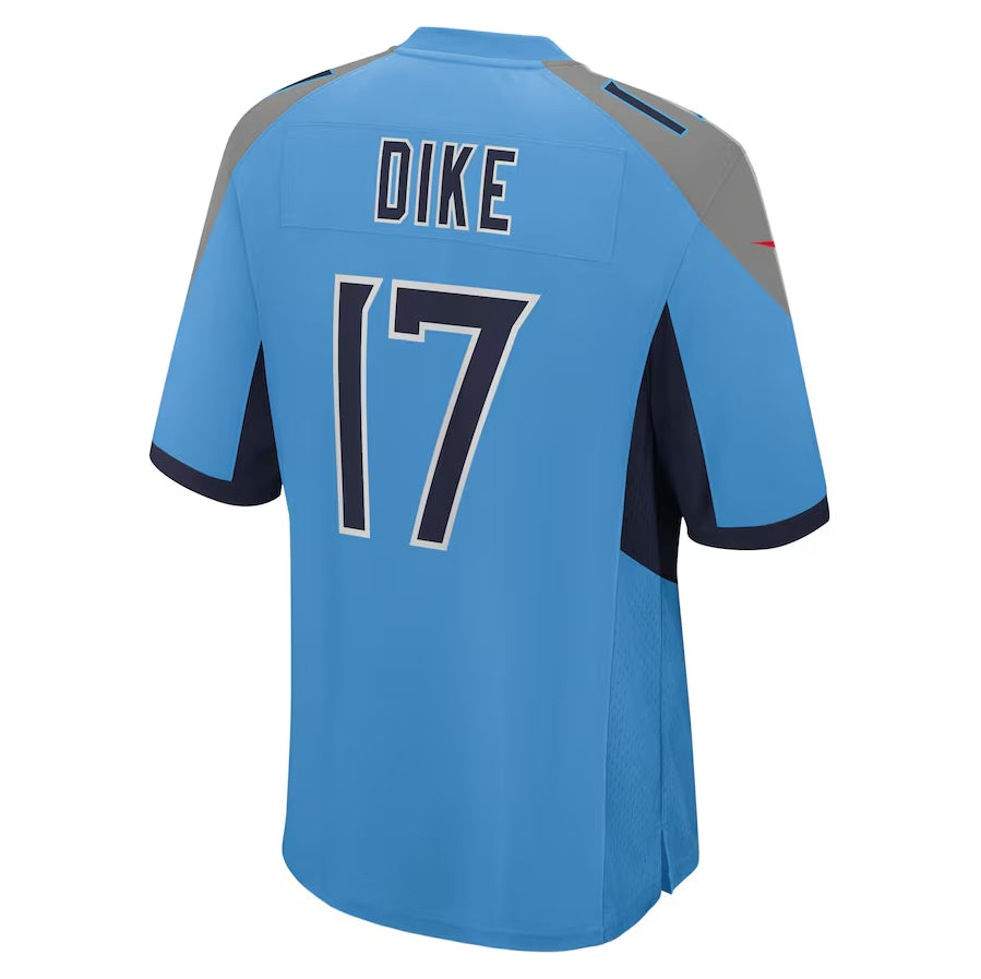 Cooneas T.Titans #17 Chimere Dike Light Blue Team Game Stitched Jersey