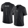 Cooneas T.Titans #1 Cameron Ward Player Black Limited Reflective Home Game Stitched Jerseys