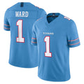 Cooneas T.Titans #1 Cameron Ward Player Light Blue Team Vapor F.U.S.E. Limited Home Game Stitched Jerseys