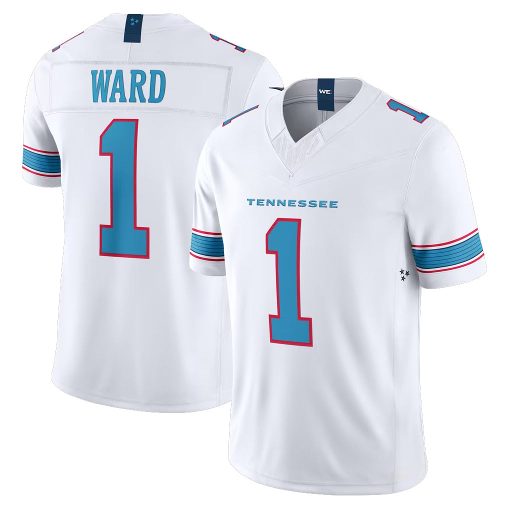 Cooneas T.Titans #1 Cameron Ward Player White Limited Vapor F.U.S.E. Home Game Stitched Jerseys