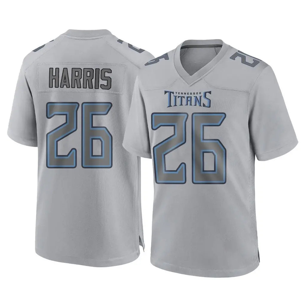 Cooneas T.Titans #26 Marcus Harris Player Gray Atmosphere Fashion Home Game Stitched Jerseys