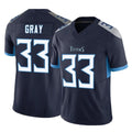 Cooneas T.Titans #33 Cedric Gray Player Navy Limited Vapor F.U.S.E. Home Game Stitched Jerseys