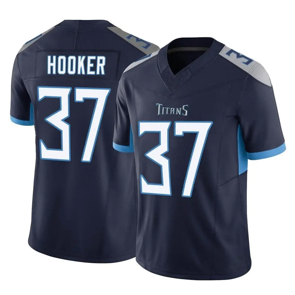 Cooneas T.Titans #37 Amani Hooker Player Navy Limited Vapor F.U.S.E. Home Game Stitched Jerseys