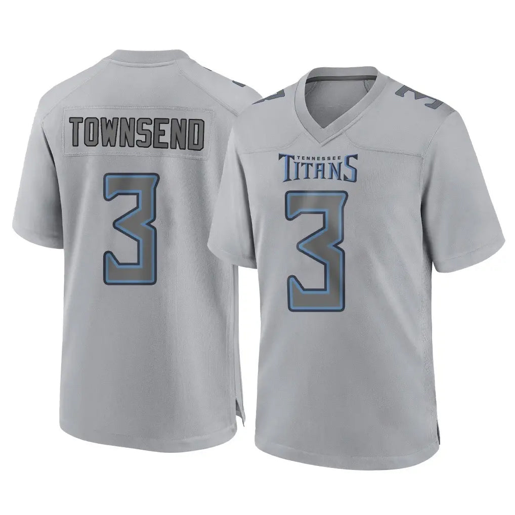 Cooneas T.Titans #3 Tommy Townsend Player Gray Atmosphere Fashion Home Game Stitched Jerseys