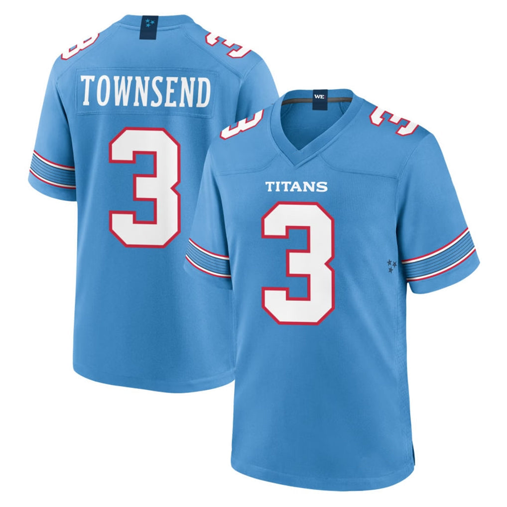 Cooneas T.Titans #3 Tommy Townsend Player Light Blue 2026 Game Home Stitched Jerseys