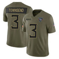 Cooneas T.Titans #3 Tommy Townsend Player Olive Limited 2025 Salute to Service Home Game Stitched Jerseys