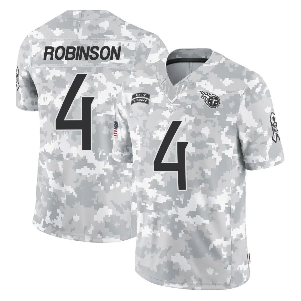 Cooneas T.Titans #4 Wan'Dale Robinson Player Arctic Camo Limited Salute to Service Home Game Stitched Jerseys