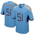 Cooneas T.Titans #51 Austin Schlottmann Player Light Blue Home Game Stitched Jerseys