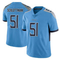 Cooneas T.Titans #51 Austin Schlottmann Player Light Blue Limited Vapor Untouchable Home Game Stitched Jerseys